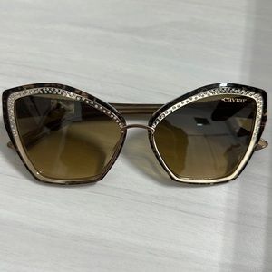 CAVIAR ,Women's Brown Sunglasses made In ITALY